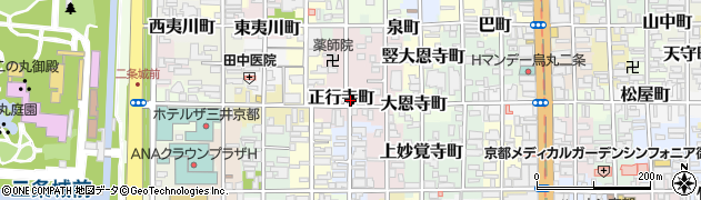 京都府京都市中京区正行寺町674周辺の地図