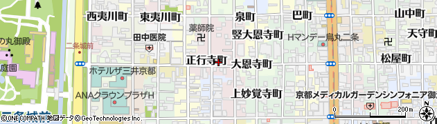 京都府京都市中京区正行寺町680周辺の地図