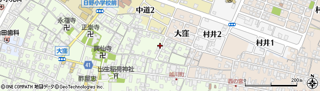 滋賀県蒲生郡日野町大窪100周辺の地図
