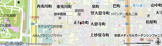 京都府京都市中京区正行寺町669周辺の地図