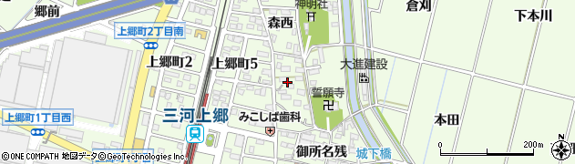 愛知県豊田市上郷町御所名残42周辺の地図