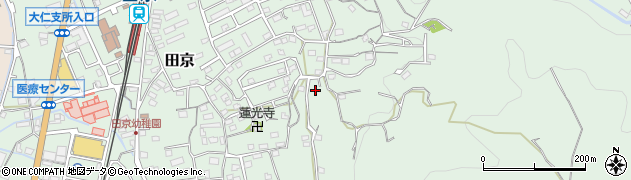 静岡県伊豆の国市田京499周辺の地図