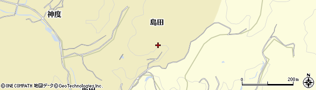 愛知県岡崎市丹坂町島田周辺の地図