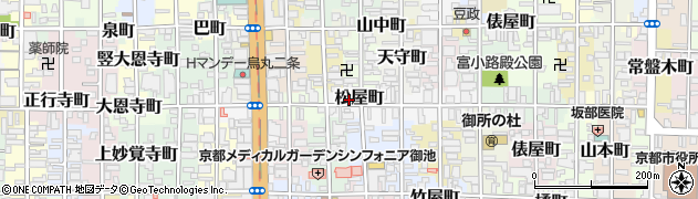 京都府京都市中京区松屋町周辺の地図