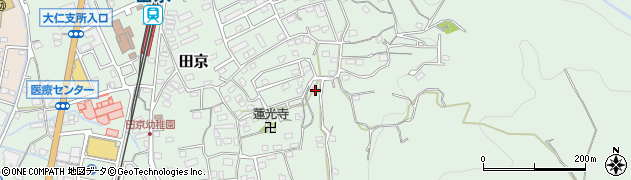 静岡県伊豆の国市田京596周辺の地図