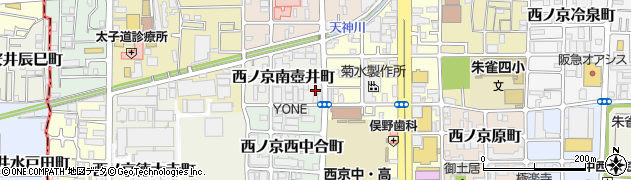 京都府京都市中京区西ノ京南壺井町50周辺の地図