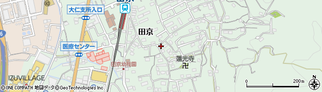 静岡県伊豆の国市田京542周辺の地図
