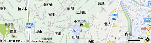 愛知県東海市大田町（上前田）周辺の地図