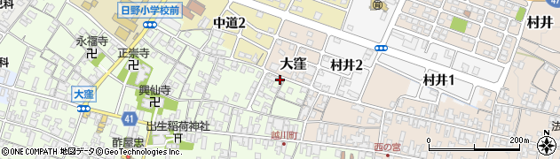滋賀県蒲生郡日野町大窪95周辺の地図