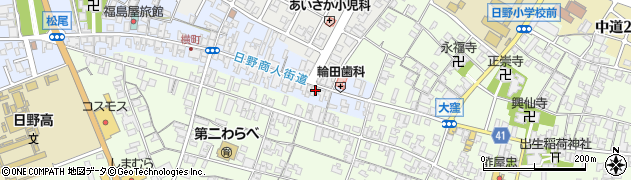 滋賀県蒲生郡日野町松尾1500周辺の地図