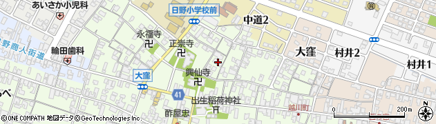 滋賀県蒲生郡日野町大窪314周辺の地図
