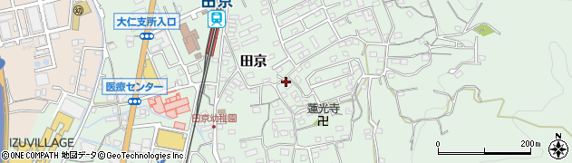 静岡県伊豆の国市田京554周辺の地図