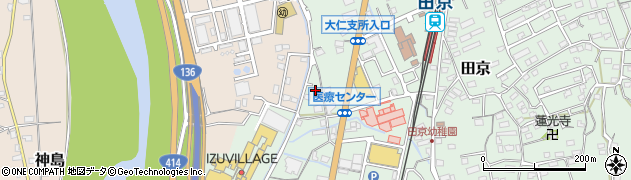 静岡県伊豆の国市田京247周辺の地図