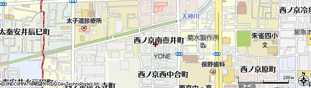 京都府京都市中京区西ノ京南壺井町42周辺の地図