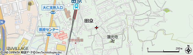 静岡県伊豆の国市田京661周辺の地図