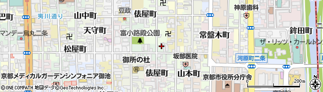 京都府京都市中京区晴明町672周辺の地図