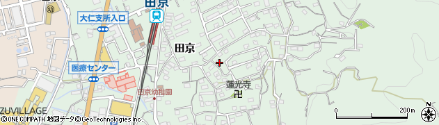 静岡県伊豆の国市田京552周辺の地図