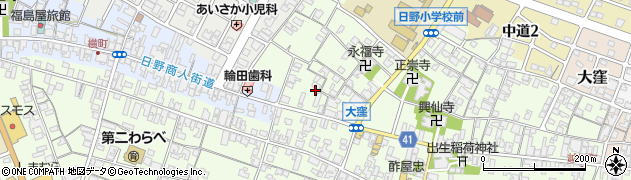 滋賀県蒲生郡日野町大窪537周辺の地図