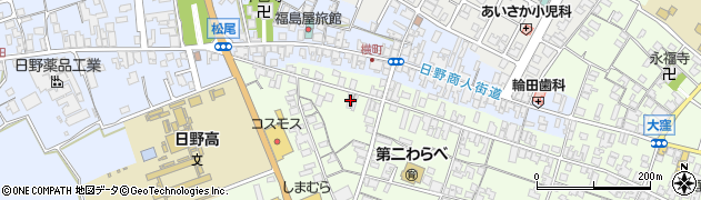 滋賀県蒲生郡日野町大窪863周辺の地図
