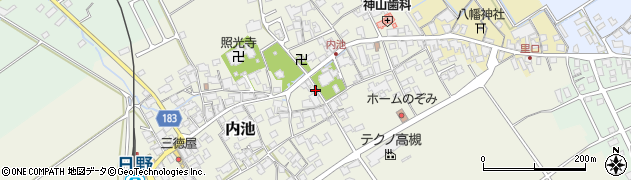 滋賀県蒲生郡日野町内池824周辺の地図