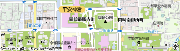 京都府京都市左京区岡崎最勝寺町周辺の地図