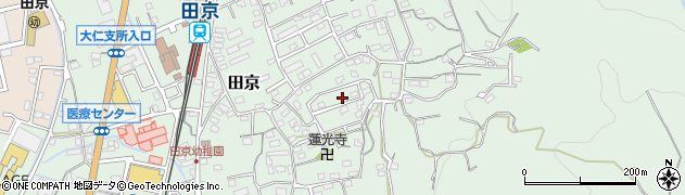 静岡県伊豆の国市田京557周辺の地図