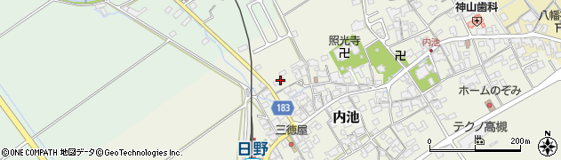 滋賀県蒲生郡日野町内池701周辺の地図