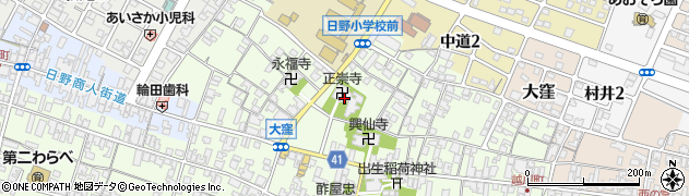 正崇寺周辺の地図