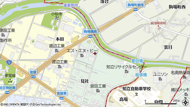 〒472-0022 愛知県知立市山屋敷町の地図
