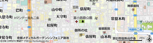 京都府京都市中京区六丁目周辺の地図
