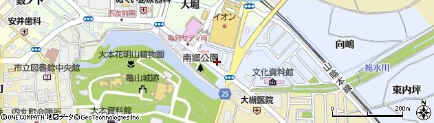 京都府亀岡市古世町（西内坪）周辺の地図