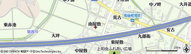 愛知県豊田市和会町南屋敷周辺の地図