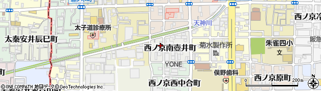 京都府京都市中京区西ノ京南壺井町2周辺の地図