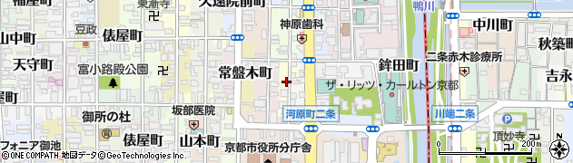 京都府京都市中京区角倉町周辺の地図