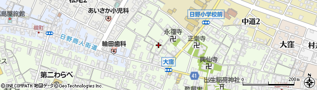 滋賀県蒲生郡日野町大窪459周辺の地図