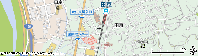 静岡県伊豆の国市田京302周辺の地図