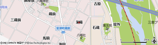愛知県豊田市配津町（茅場）周辺の地図