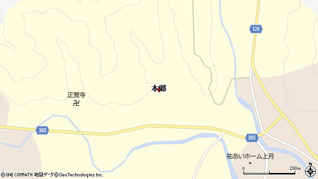 〒679-5503 兵庫県佐用郡佐用町本郷の地図