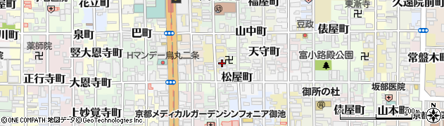 京都府京都市中京区壺屋町524周辺の地図