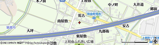 愛知県豊田市和会町荒古45周辺の地図