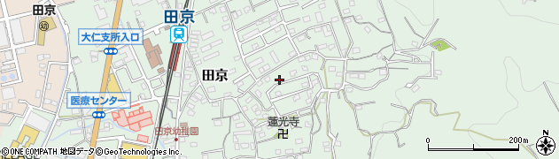 静岡県伊豆の国市田京558周辺の地図