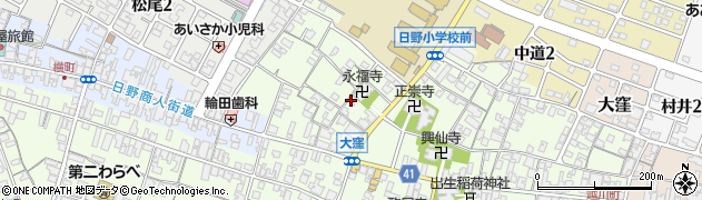 滋賀県蒲生郡日野町大窪474周辺の地図