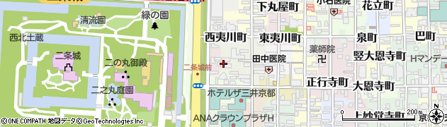 京都府京都市中京区薬屋町周辺の地図