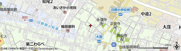 滋賀県蒲生郡日野町大窪460周辺の地図