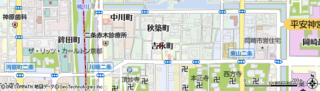 京都府京都市左京区吉永町周辺の地図