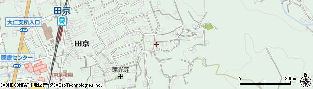 静岡県伊豆の国市田京602周辺の地図