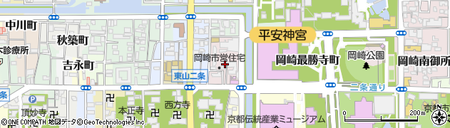 京都市スポーツ施設岡崎公園周辺の地図