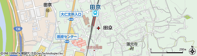 静岡県伊豆の国市田京306周辺の地図