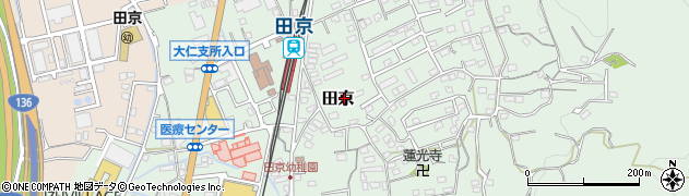 静岡県伊豆の国市田京664周辺の地図