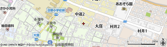 滋賀県蒲生郡日野町中道2丁目74周辺の地図